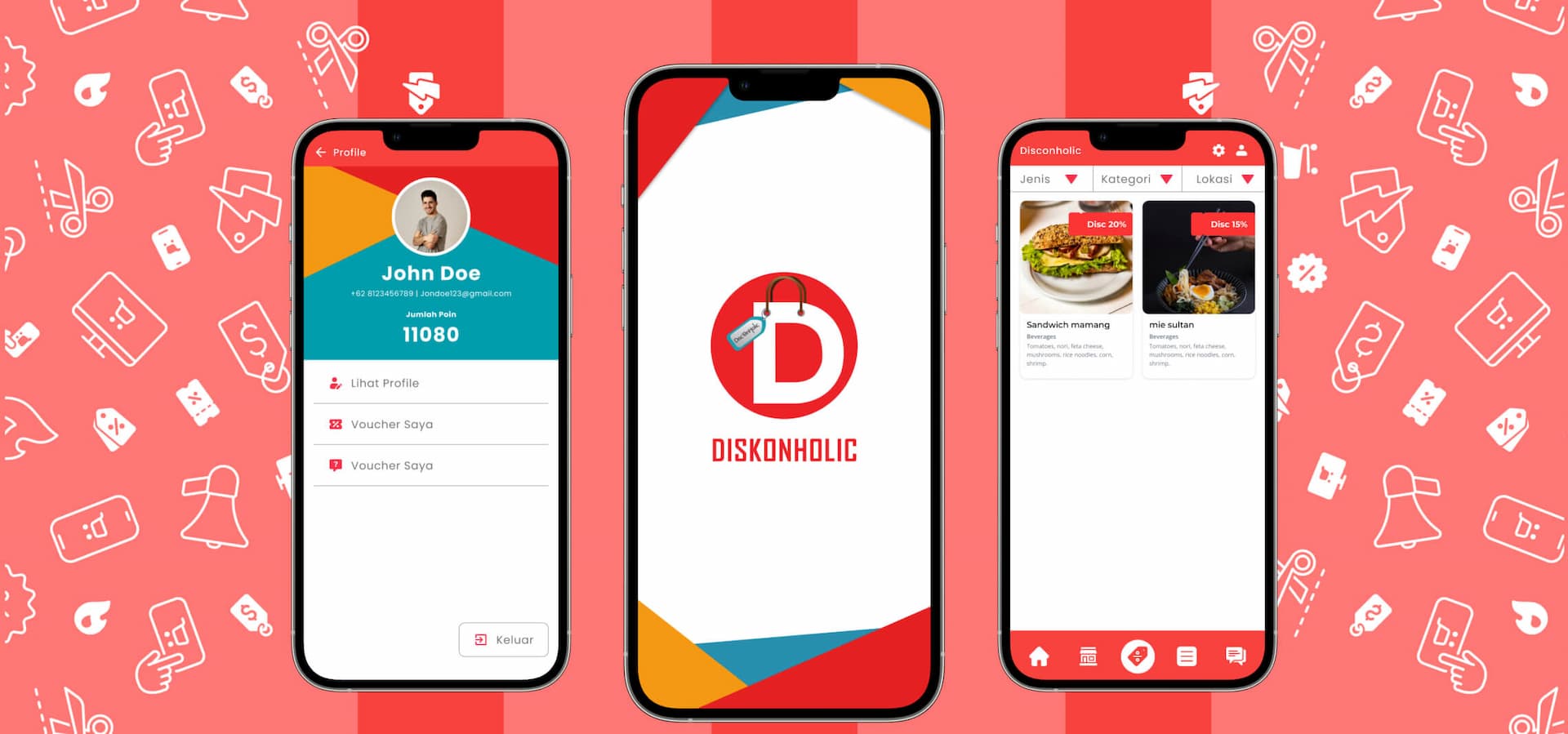 Our works with Disconholic in software development project
